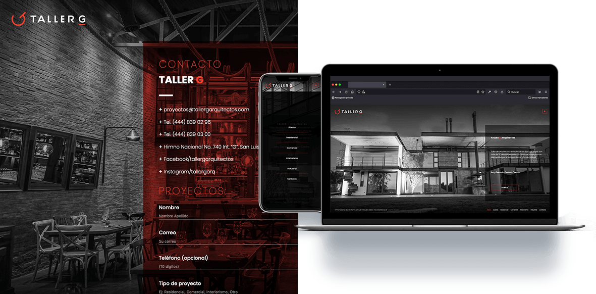 Desarrollo web para despachos de arquitectos y arquitectura