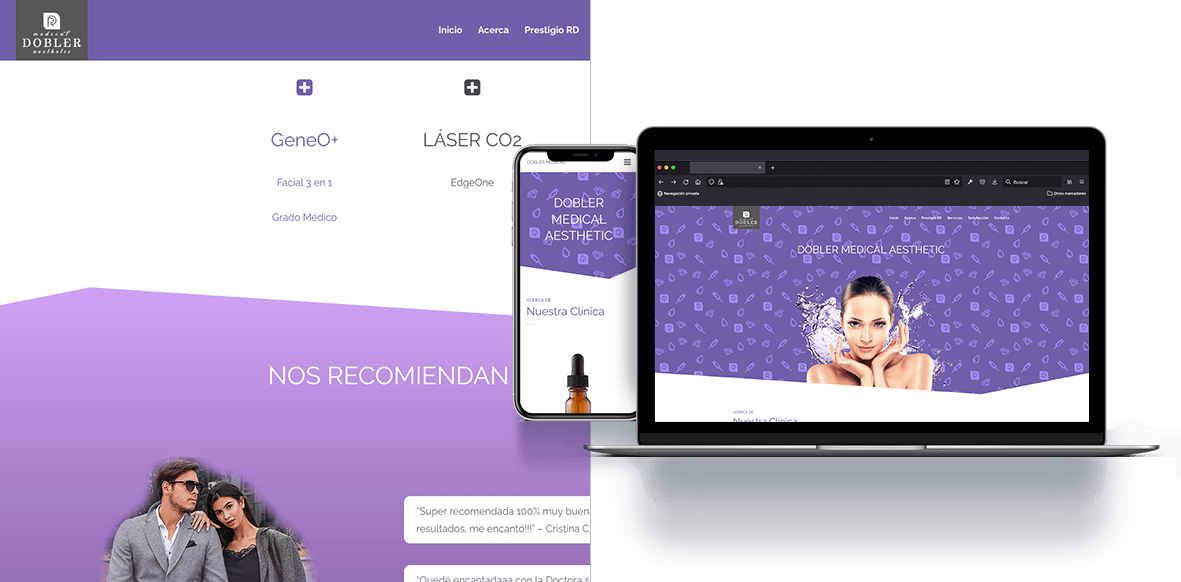 Web design for doctors, dermatologist, clinics, hospitals, health